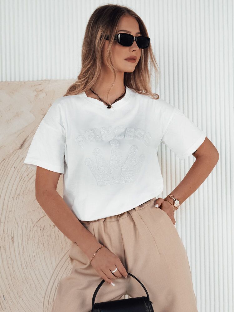 PRINCY women's T-shirt white Dstreet