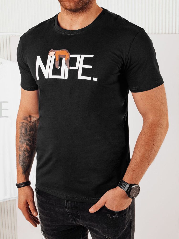 Men's T-shirt with black Dstreet print