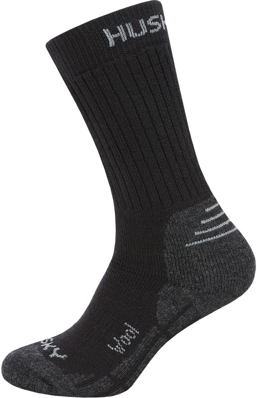 Kids socks HUSKY All Wool black