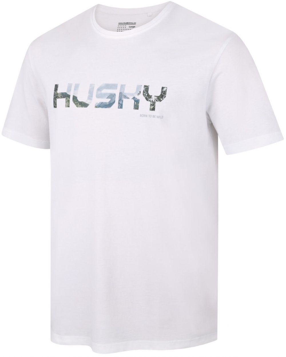 Men's cotton T-shirt HUSKY Tee Wild M white