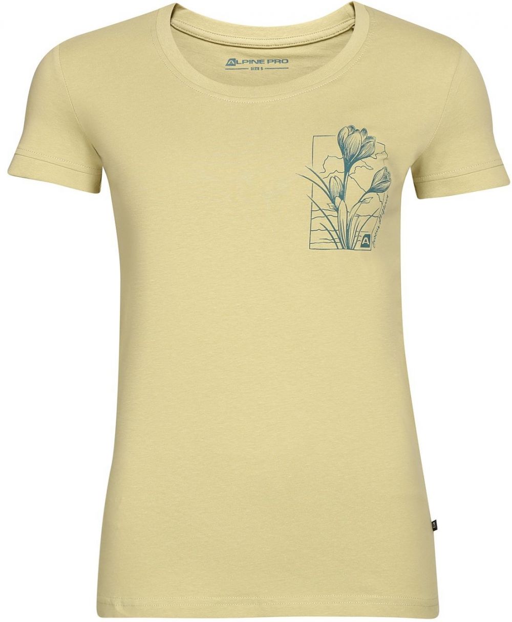 Women's T-shirt made of organic cotton ALPINE PRO TERMESA weeping willow variant pb