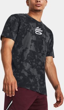 Čierne vzorované tričko Under Armour UA CURRY LOGO HEAVYWEIGHT