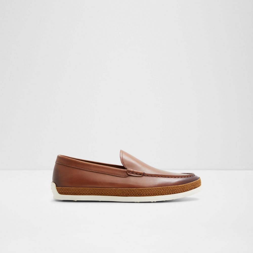 Hnedé pánske kožené espadrilky ALDO Zano