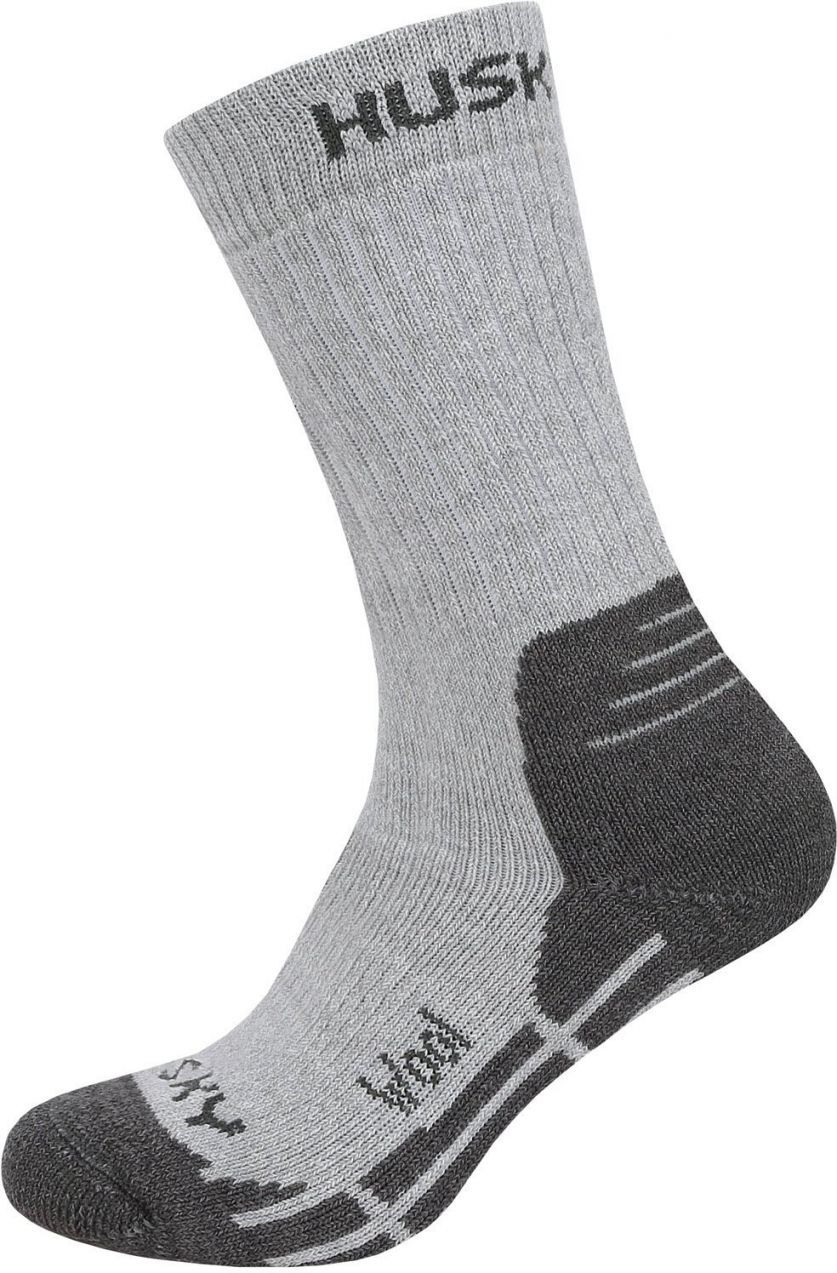 Kids socks HUSKY All Wool light gray