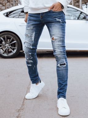 Pánske tmavomodré džínsy Dstreet