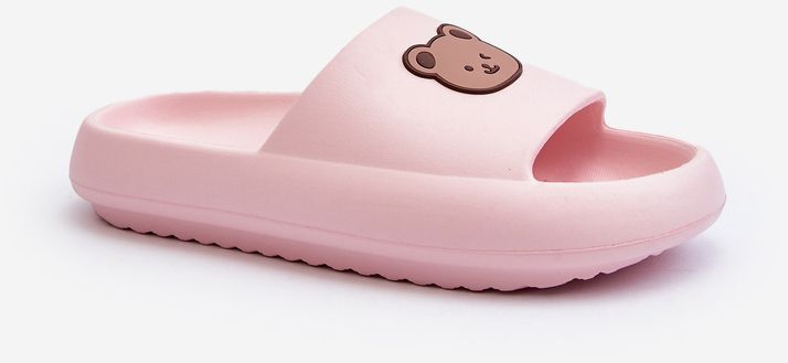 Women's Lightweight Foam Slippers with Teddy Bear, Pink Lia