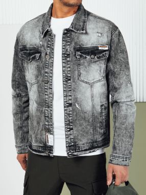 Men's Black Denim Dstreet Jacket