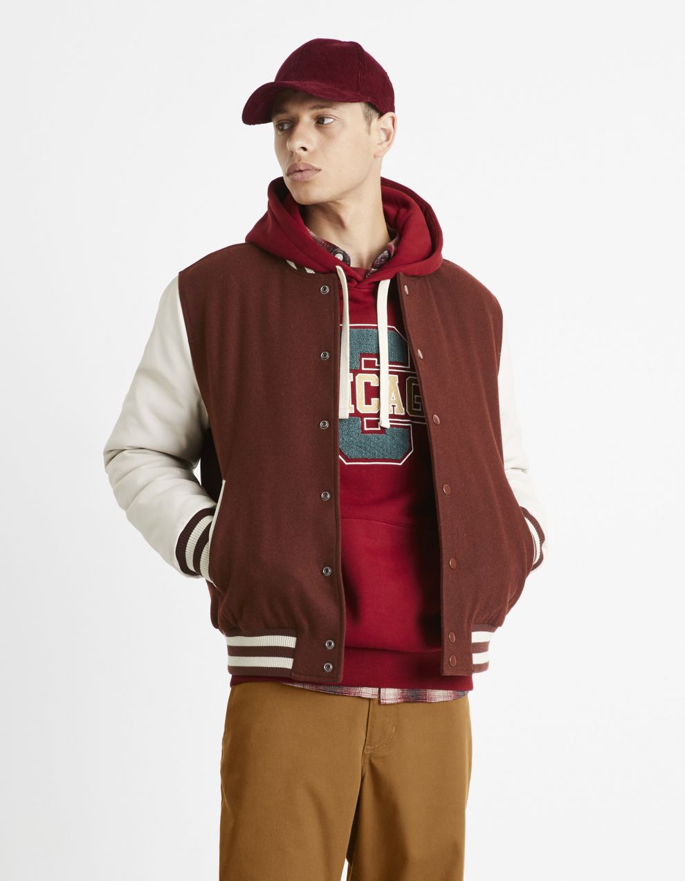 Celio Bomber Jacket Cuvarsity - Men's