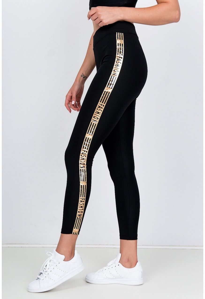 Stylish women's leggings with the inscription 