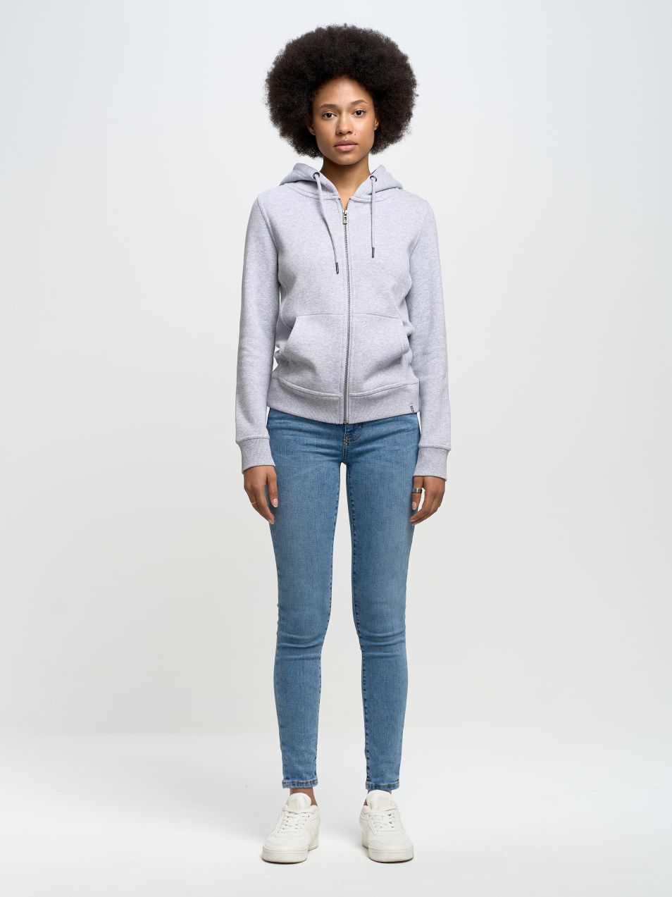 Big Star Dámska mikina na zips Sweat 171493 Black-901