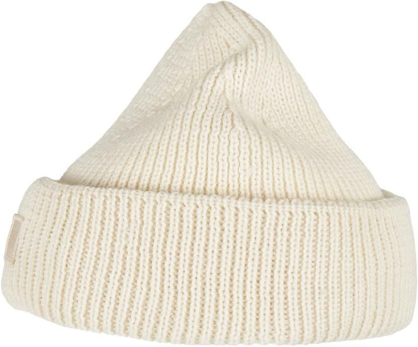 Knitted wool hat - cream