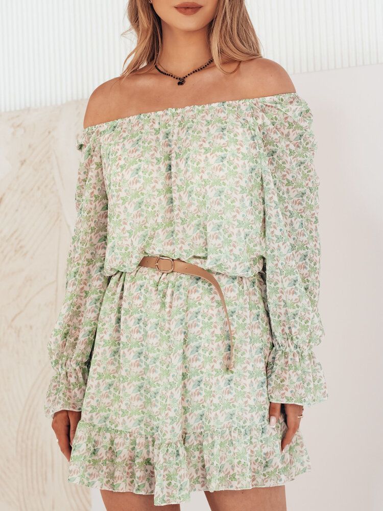 KERVEN Spanish Green Dstreet Dress
