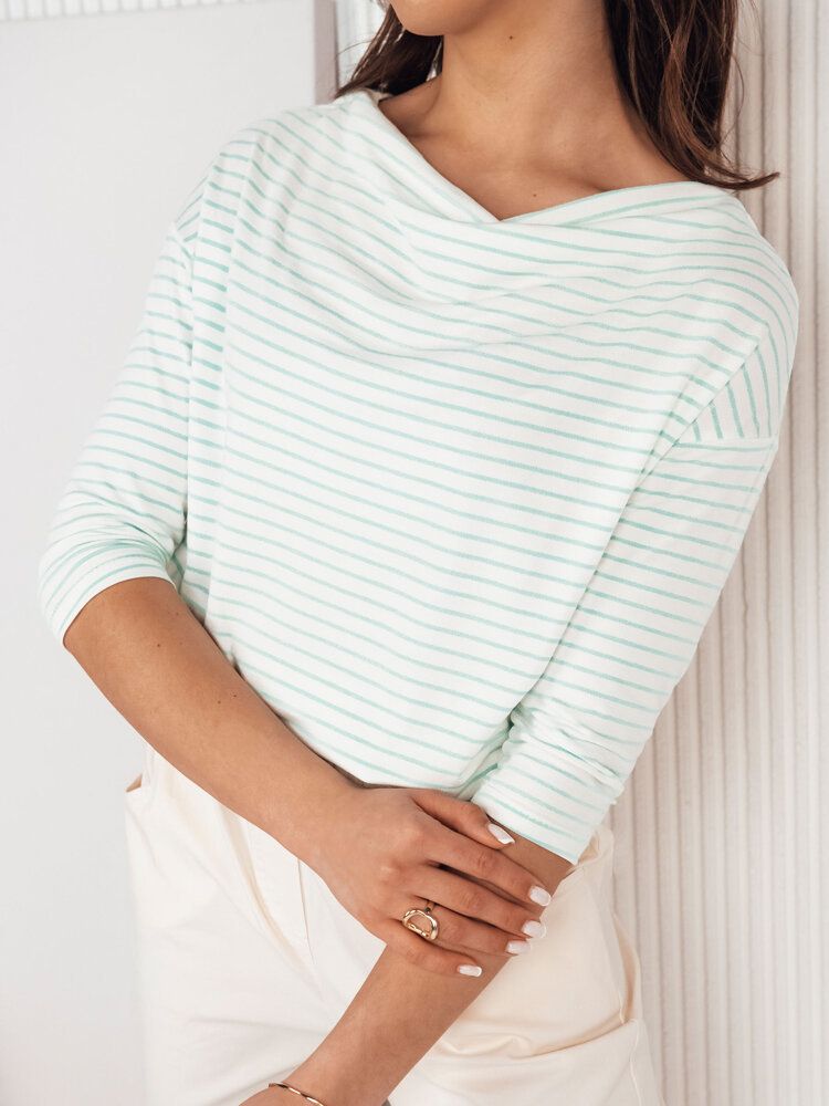 APRICALE Women's Striped Blouse White Dstreet
