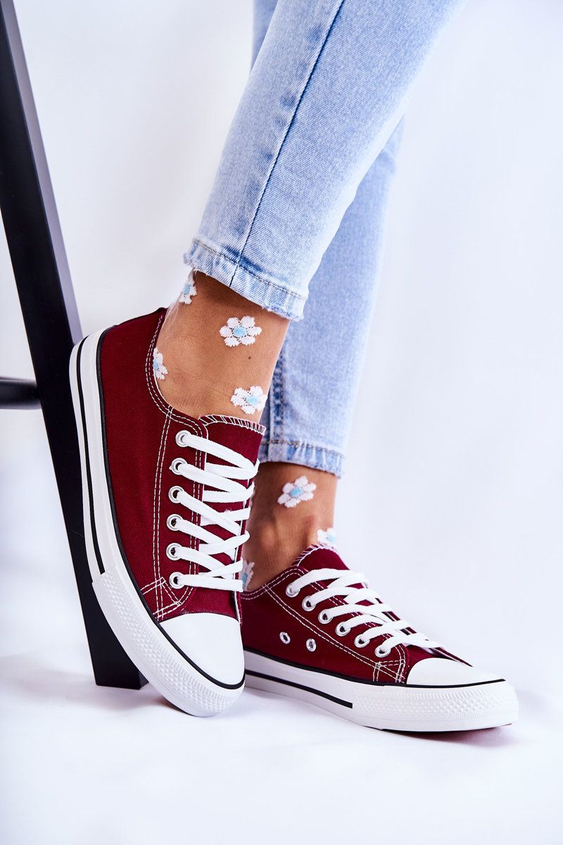 Women's classic sneakers maroon Be Mine