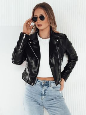 EKLIN women's leather jacket black Dstreet