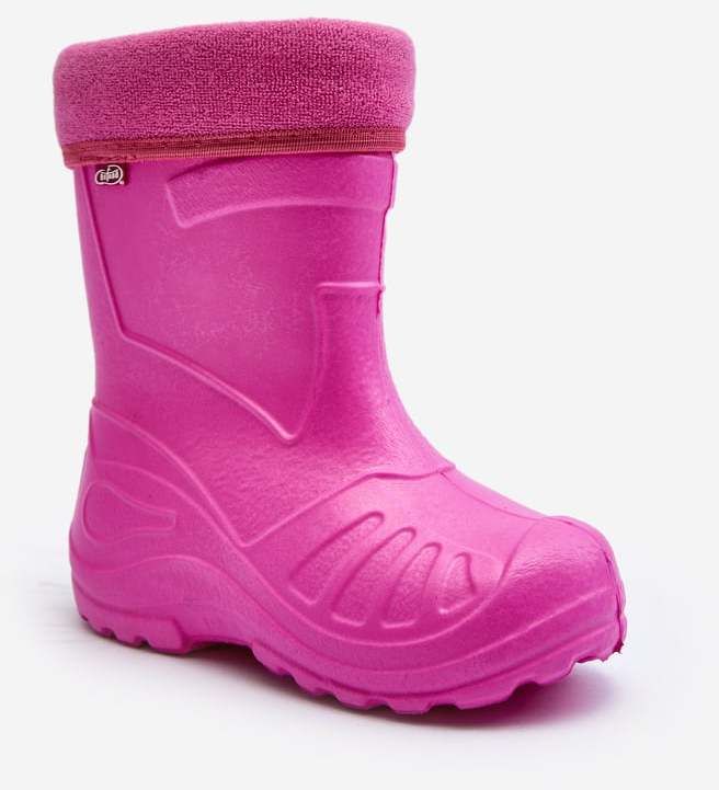 Children's insulated rain boots Befado pink