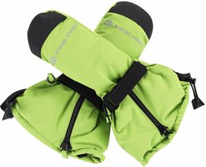 Children's gloves with PTX membrane ALPINE PRO VONKO lime green