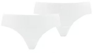 2PACK women's thong Puma white