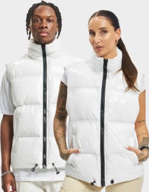 DEF Shiny Puffer Vest White