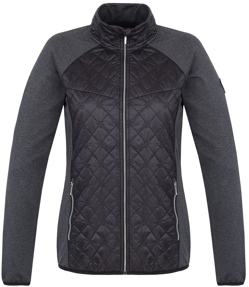 Hannah ELSA Anthracite/Dark Gray Melange Female Hybrid Medium Layer