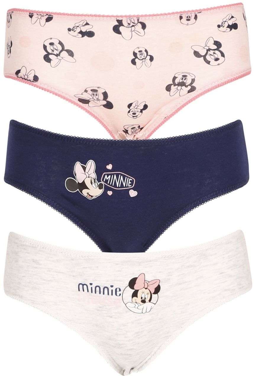 3PACK Dievčenské nohavičky E plus M Minnie viacfarebné