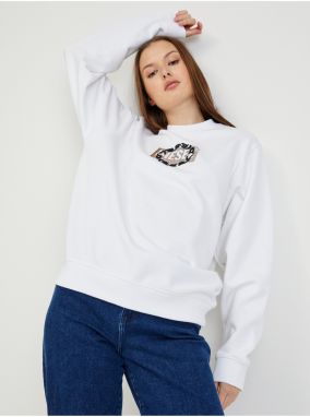 Diesel Mikina - Sweaters biela