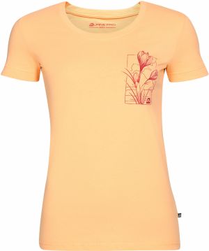 Oranžové dámske tričko z organickej bavlny ALPINE PRO TERMESÁ
