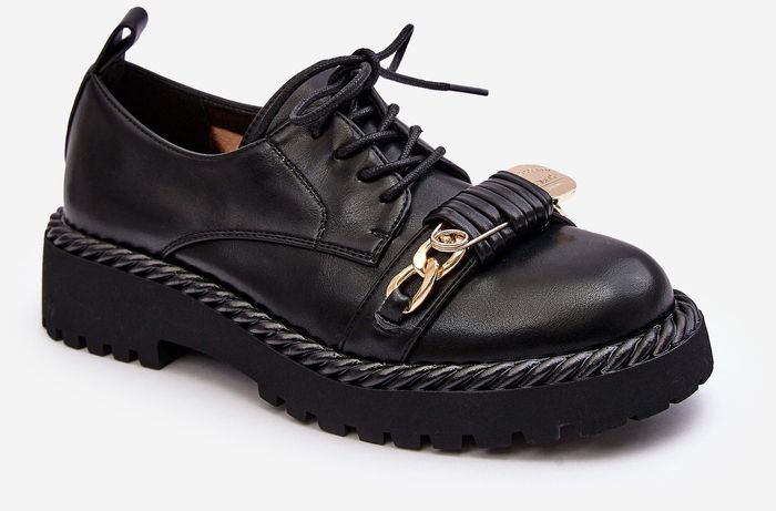 Women's Leather Shoes D&A Black