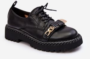 Women's Leather Shoes D&A Black