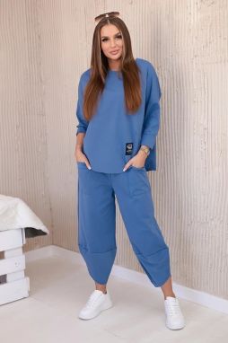 Set of new punto denim sweatshirt pants