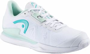 Women's Head Sprint Pro 3.5 Clay White/Aqua EUR 41 Tennis Shoes