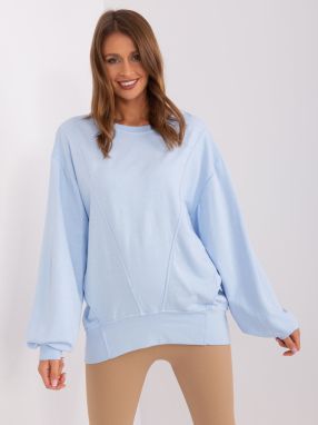 Light blue women's oversize sweatshirt