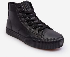 Women's insulated sneakers with zipper Black Big Star