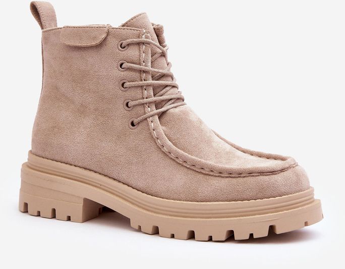 Beige Apolosi Women's Zipper Trapper Shoes