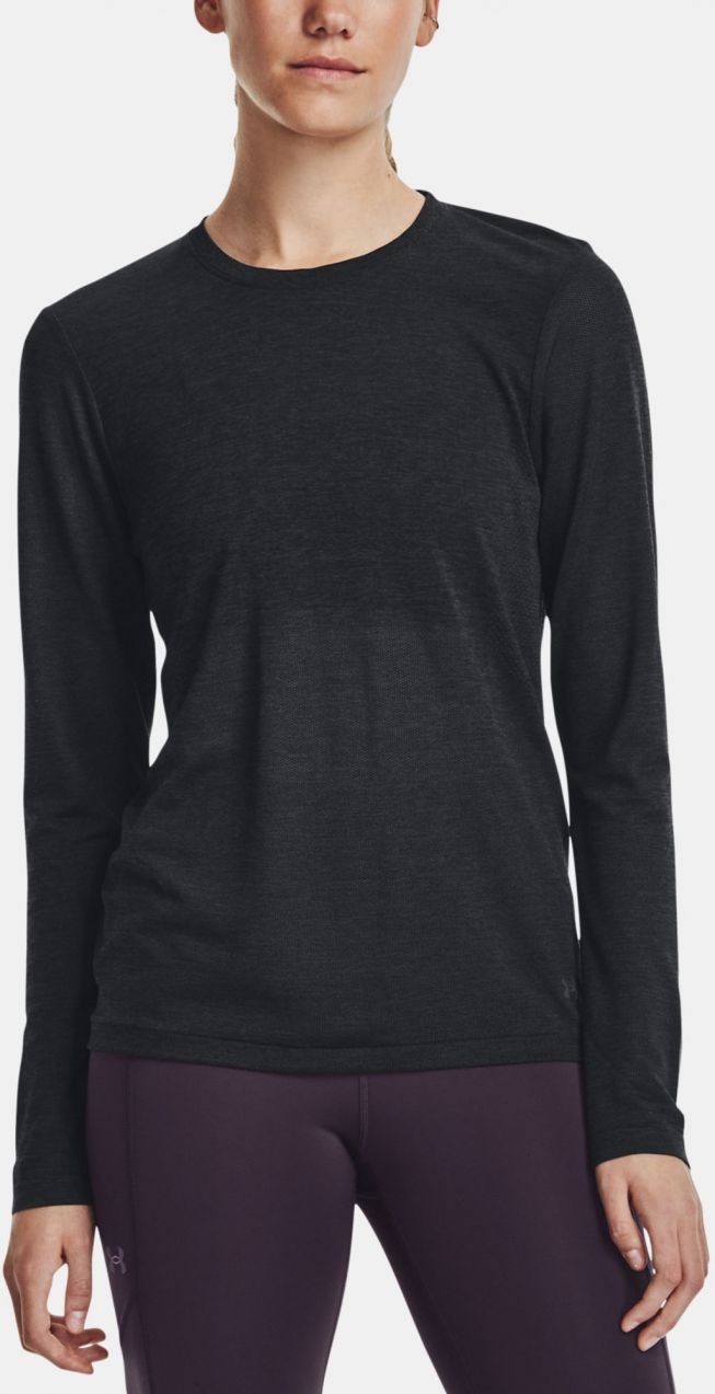 Čierne športové tričko Under Armour UA Seamless Stride LS