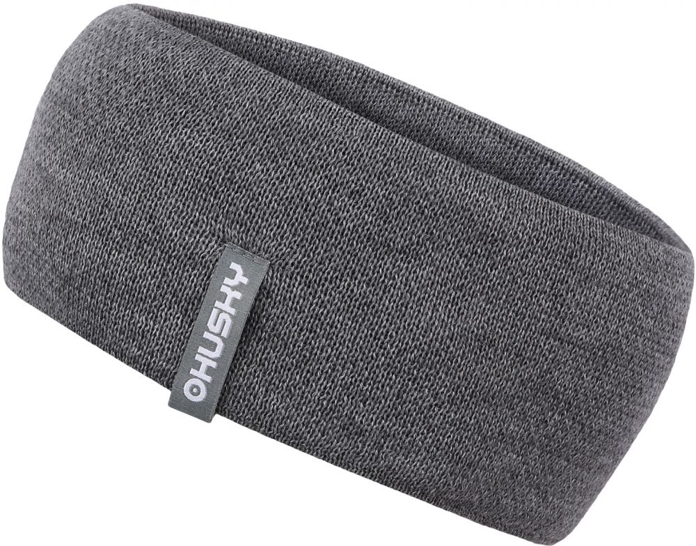 Men's merino headband HUSKY Merband 1 grey