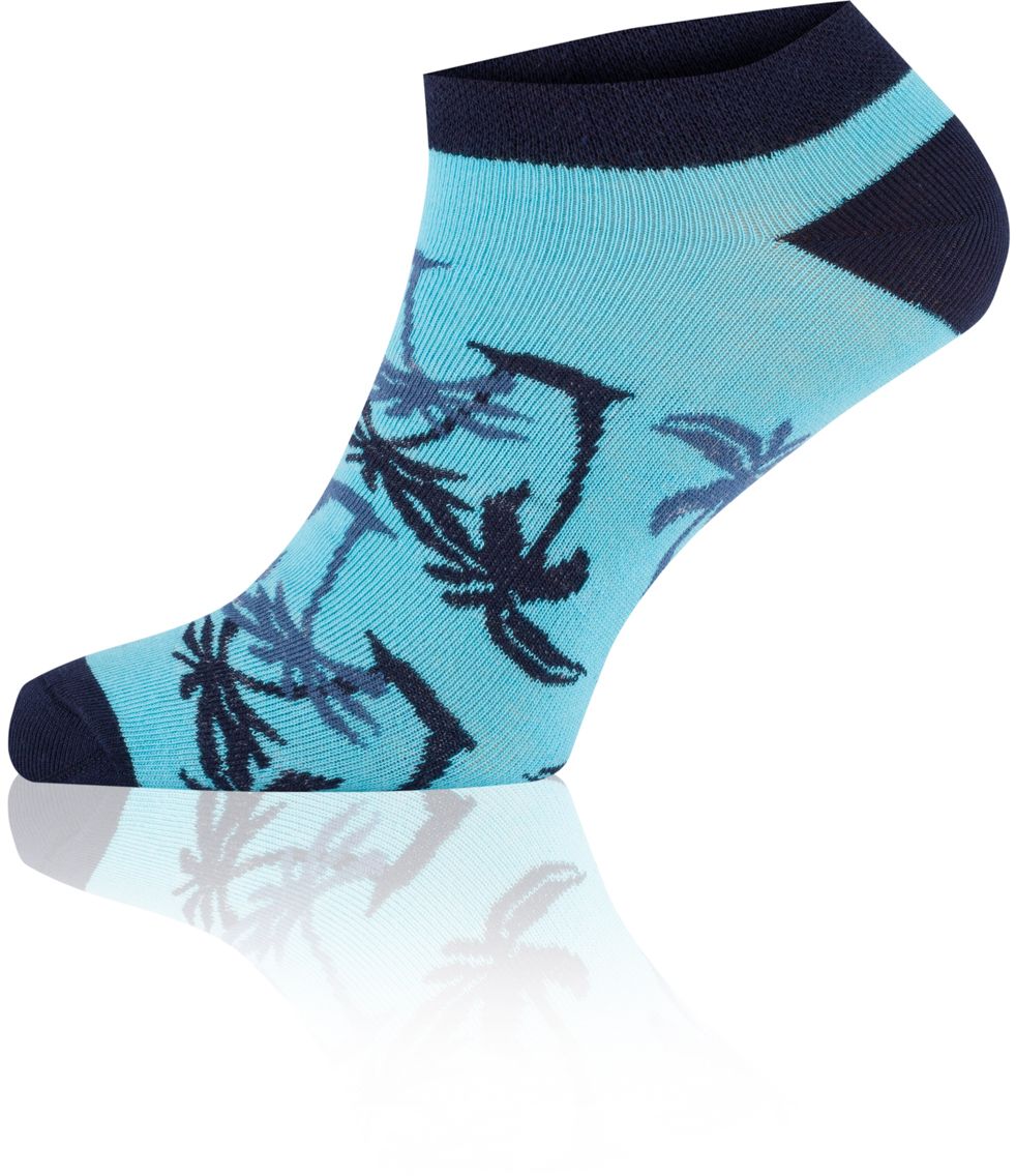Ankle socks PALEROS - navy blue/turquoise