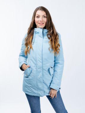 Women's reversible parka GLANO - light/dark blue
