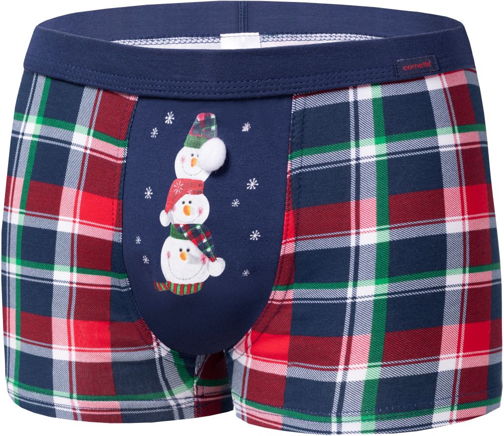 Snowman Boxer Shorts 007/71 Navy Blue