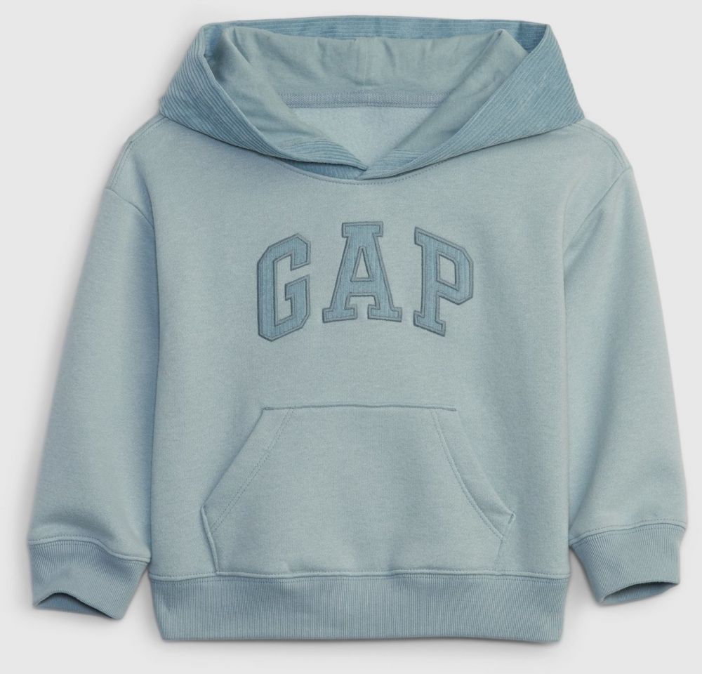 Svetlomodrá chlapčenská mikina s kapucňou GAP