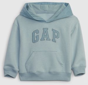 Svetlomodrá chlapčenská mikina s kapucňou GAP