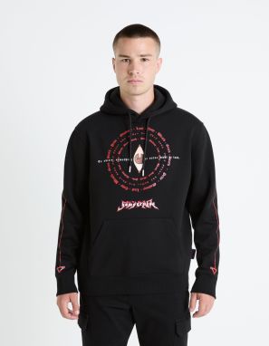 Čierna pánska mikina s kapucňou Celio Fullmetal Alchemist