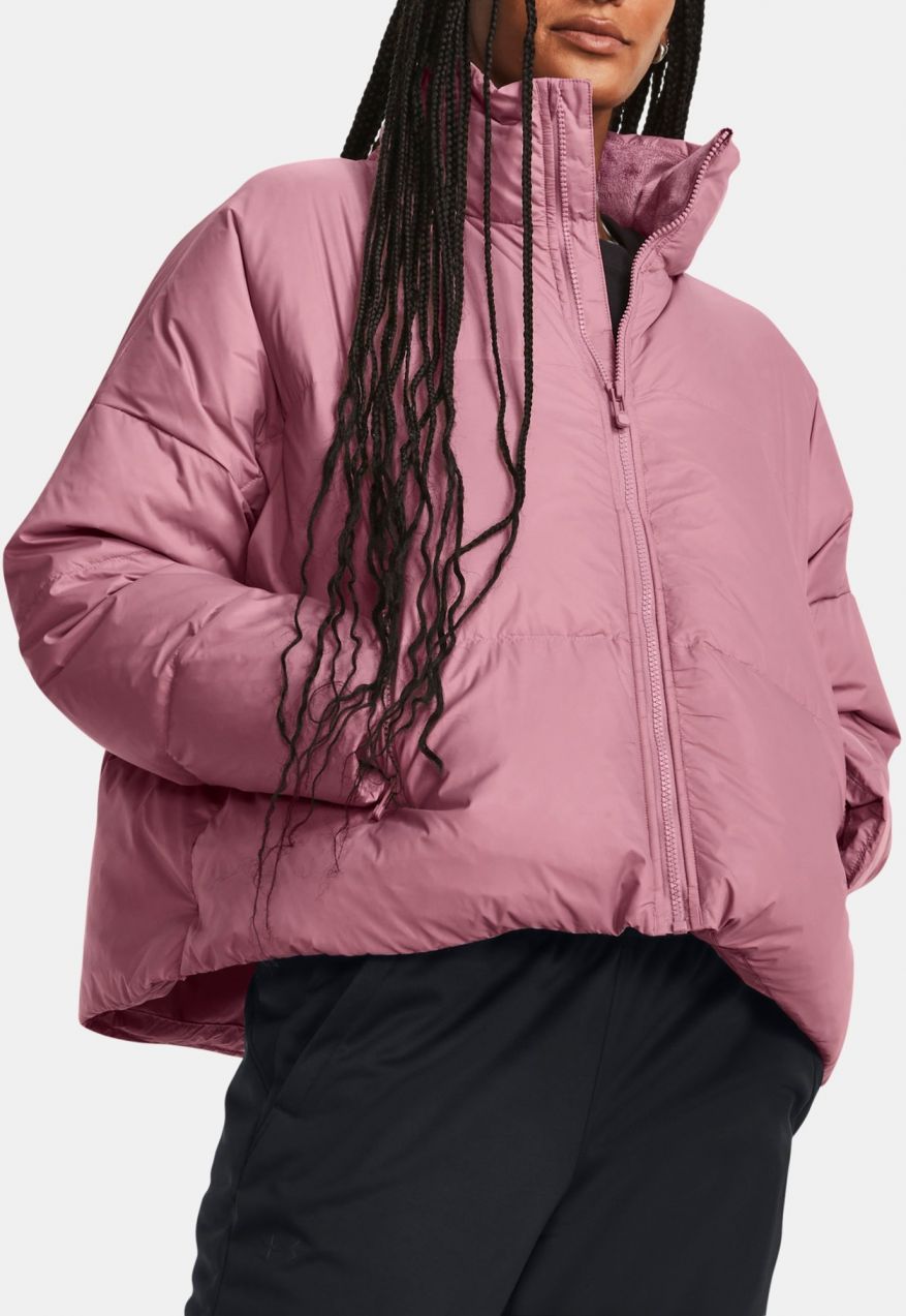 Ružová zimná páperová bunda Under Armour UA CGI DOWN PUFFER JKT