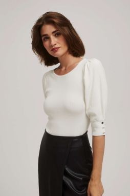 Sweater with fluffy sleeves