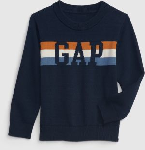 Tmavo modrý chlapčenský sveter s logom GAP
