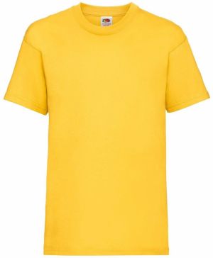 Yellow Cotton T-shirt Fruit of the Loom