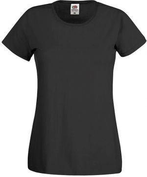 Black Lady fit tričko Original Fruit of the Loom