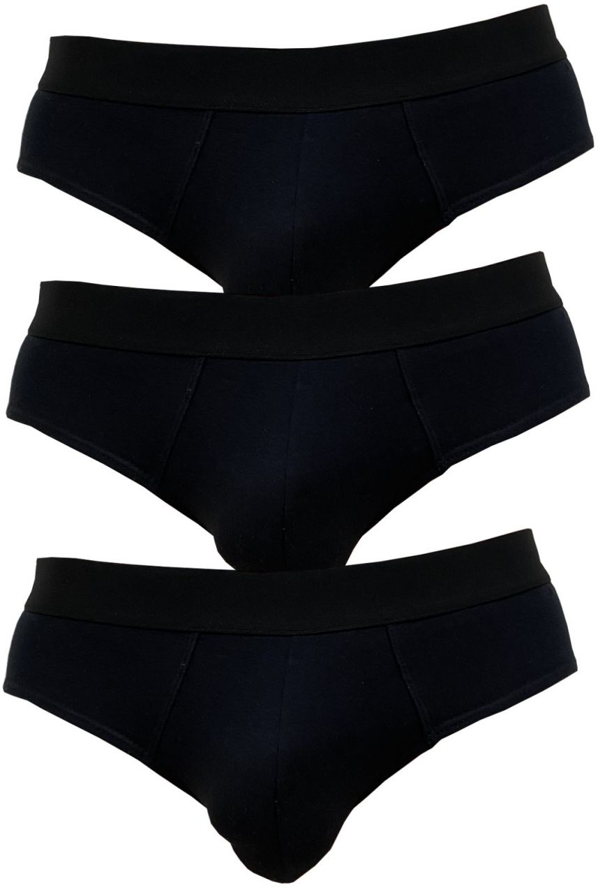 3PACK men's briefs Nedeto black