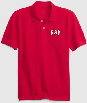 Červené chlapčenské polo tričko GAP