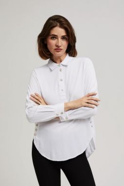 Shirts with decorative buttons